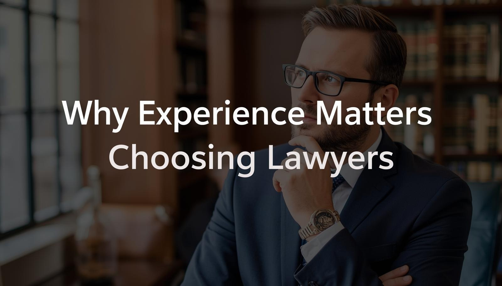 Why Experience Matters When Choosing Lawyers